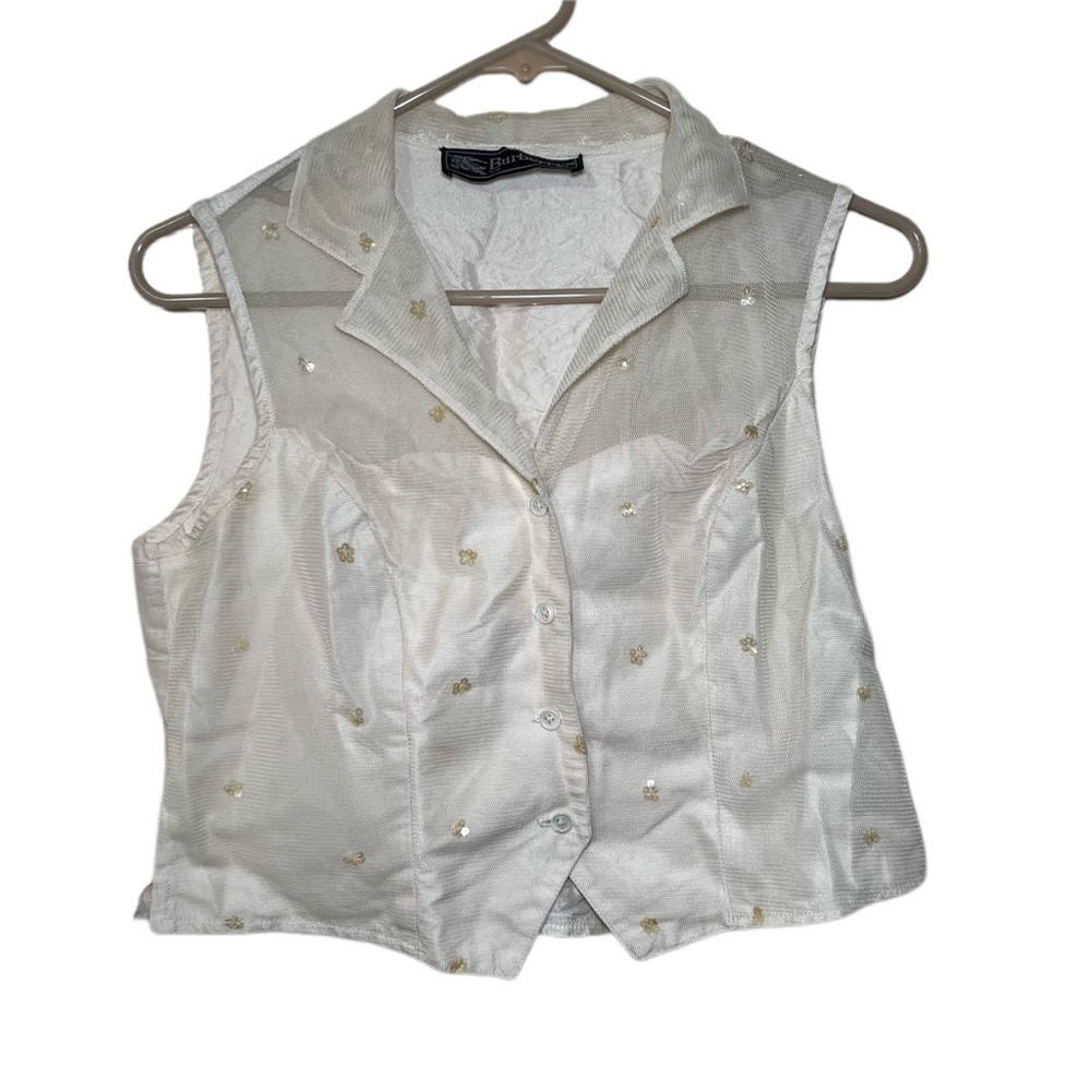 Burberry VINTAGE sleeveless top size 6 vest